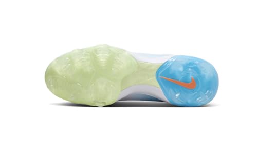 Nike Force Trout 9 Pro MCS FQ7726-104 White/Aquarius Blue/Barely Volt/Photo Blue Men's Baseball Cleats 10 US4