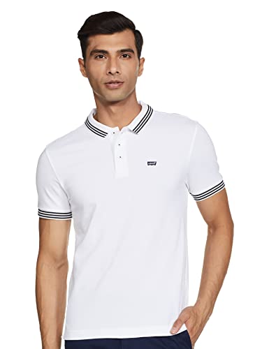 Image of Levi's Men's Regular Fit Solid Polo T-Shirt
