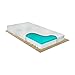 Materasso per culla bambino 60x120 cm alto 13 cm in memory e waterfoam all'aloe vera, sfoderabile e lavabile per lettino culla, lato estivo e invernale