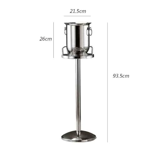 Soporte de vino y champán con cubitera elevada para evitar derrames en la mesa 3