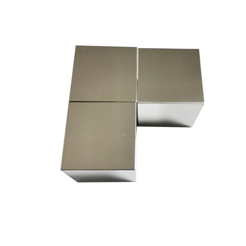 Image of Scientific Metal Sample Block, Mirror Polished, No Engraving, R0.5 Chamfered Edges, Multiple Sizes & Alloys (GR1 (99.7 Titanium), 1.5inch Cube)