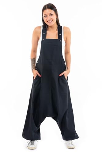 Salopette sarouel street Samagra noire de la taille S au XXXL