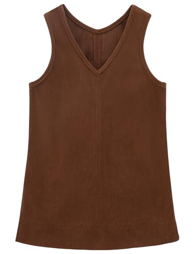 Noomelfish Girl Corduroy Jumper Dress Skirtall Overall Dresses Pinafore with Pockets(5-12 Years)2