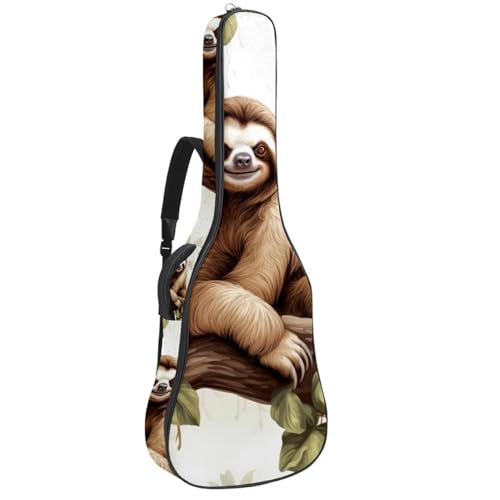 Housse pour guitare acoustique 101,6 cm étui avec poches et sac de transport imperméable imprimé