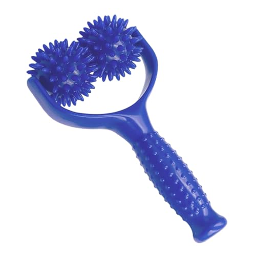 Toyvian Masajeador De Bolas De Espinas Rodillo De Masaje Púas Forma Para Aliviar La Tensión Muscular Profunda Masajeador Portátil De Plástico Para Atletas Oficinistas y Viajeros