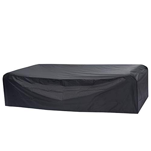 kinbor Heavy Duty Tarp Cover, 9x4.8ft Waterproof Durable Tarpaulin with Storage Bag, Thick Multi-Purpose Outdoor Oxford Canvas Tarp for Roof, Camping, Pool, Firewood, Canopy