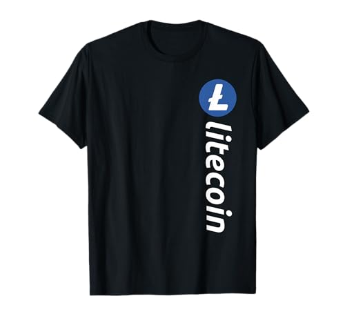 Litecoin LTC Crypto Digital Currency Vertical Logo T-Shirt