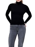 zara rollkragenpullover mit perlen Rollkragen Strickpullover ONLY Damen ONLKAROL L/S ROLLNECKPULLOVER KNT NOOS Pullover, Schwarz (Black Black), Small (Herstellergröße: S)