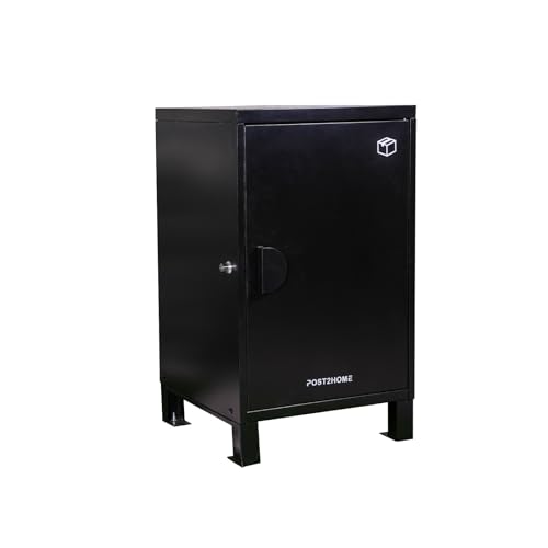 POST2HOME 宅配ボックス 屋外 防水 組み立て式 郵便受け 置き配 ステッカー 宅配ボックス 簡単設置 盗難防止 荷物を保護 (黒)