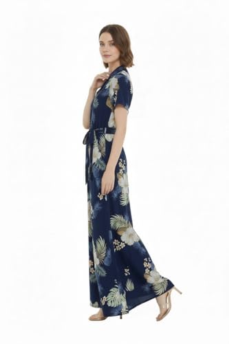 Image of Matchable Family Hawaiian Luau Men Women Girl Boy Clothes in Pineapple Garden Navy