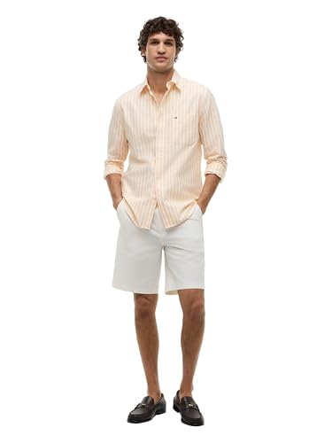 Image of Tommy Hilfiger Men's Long Sleeve Oxford Shirts in Regular Fit, Men's Button Down Shirts, Also Available in Big and Tall
