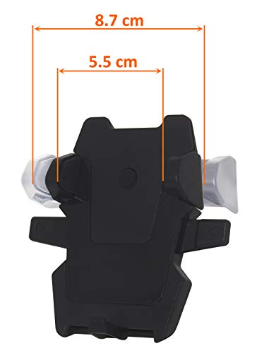 ELV Car Mount Adjustable Car Phone Holder Universal Long Arm, Windshield for Smartphones - Black