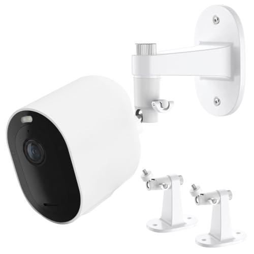 2Pack Adjustable Wall Mount for Arlo Pro 6/5S/4/3/2 Arlo Ultra (3rd Gen)/Ultra2/Ultra & Arlo Essential 2K 3rd Gen//2nd/1st Indoor/Outdoor/Spotlight Camera No Drill Mount Bracket for Arlo Camera
