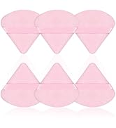 HoPliGhe Triangle Powder Puff,6 Pcs Powder Puffs for Face Powder,Supper Soft Velour Makeup Puff- ...