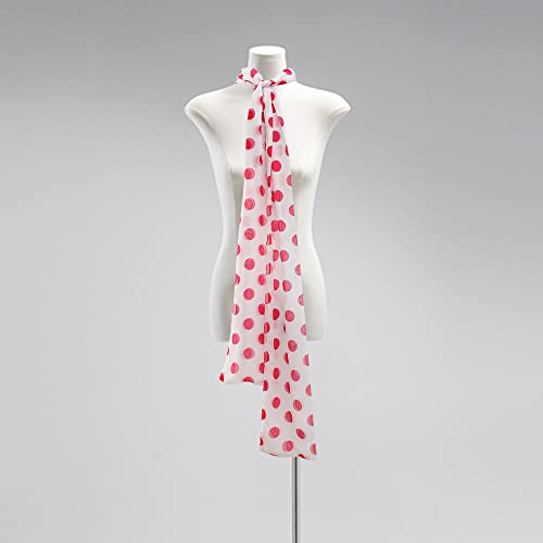 2PCS Women's Scarf Pink Dot and Retro Blue Glasses Halloween Party Props Accessories Costume4