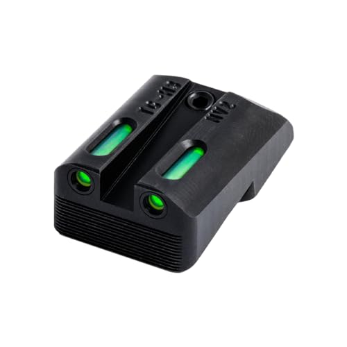 Image of TRUGLO TFX Handgun Sight | Durable Shock-Resistant Compact Brightly Glowing Tritium & Fiber-Optic Xtreme Day /Night Sight for Handguns
