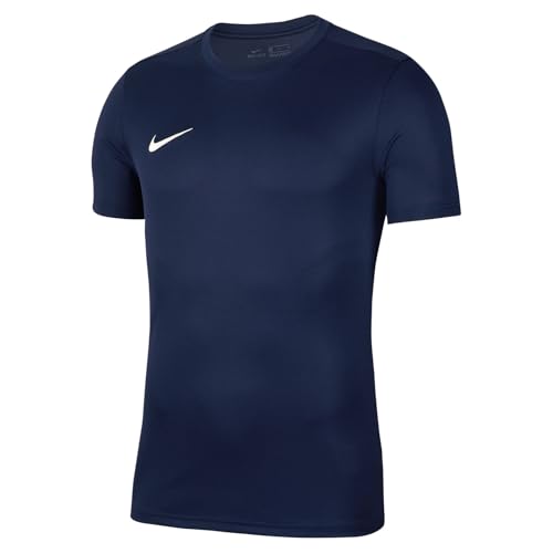 Nike M Nk Dry Park Vii Jsy Ss - Camiseta De Manga Corta Hombre, Azul (Midnight Navy/White), M, Unidad