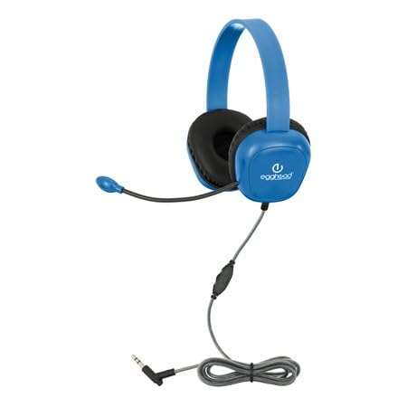 Auriculares para niños Egghead con micrófono y cable antimordeduras ajustable