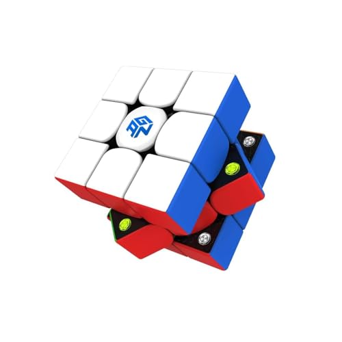 XMDCuber GAN 356M Lite Magnetic Speed Cube 3x3 Stickerless – Magnetic Puzzle Cube with Lite Version – GAN 356 M Professional Speed Cube for Beginners and Experts