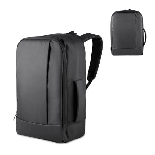 Mochila Pasta Executiva 2 em 1 para Notebook 15.6 Slim com Alças Ocultáveis e Engate de Mala