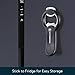 KITCHENDAO 2 in 1 Magnetic Beer Bottle Opener for Fridge and RV with Cap Catcher - Pop Can Soda Can Opener, Stick to Refrigerator for Easy Storage with Magnet, Gift for Men Husband Father