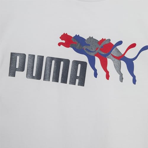Image of Puma Boys' Short Sleeve Cotton Graphic T-Shirt, Crewneck