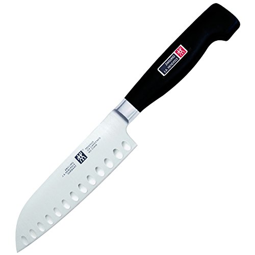 Image of Zwilling J.A. Henckels Twin Four Star 5.5 Inch Hollow Edge Santoku