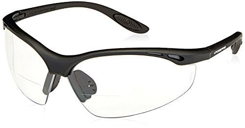 Crossfire 12415 Talon Bi-Focal Reader Safety Glasses 1.5 Diopter Clear Lens - Matte Black Frame