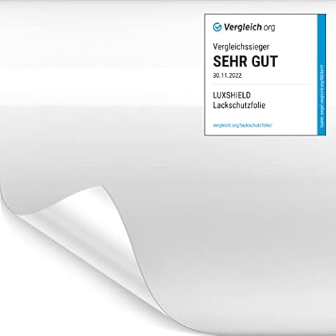 Luxshield Paint Protection Film Vinyl 12x100cm for Car, Motorcycle, Bike - Transparent, Self-adhesive, Yard ware made in DE Cover