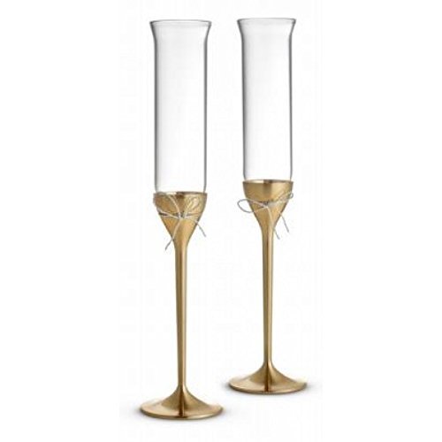 Vera Wang Love Knots Gold Toasting Flute (Pair)