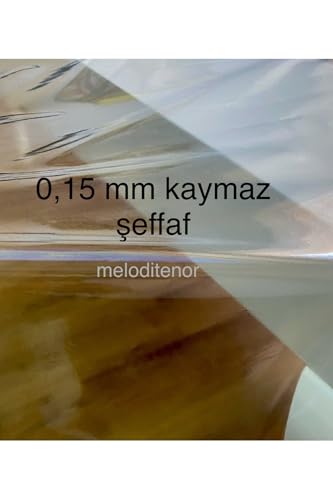 Düz ince şeffaf silinebilir kaymaz 0,15 mm net görüntü pvc naylon muşamba masa örtüsü Şeffaf 140 x 180
