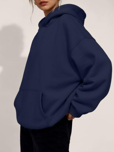Image of Trendy Queen Women Oversized Hoodies Fall Outfits | Gentle Skin Feel, Aesthetic Drop Shoulder, Large Kangaroo Pocket, Seamless Daily Outfit Match