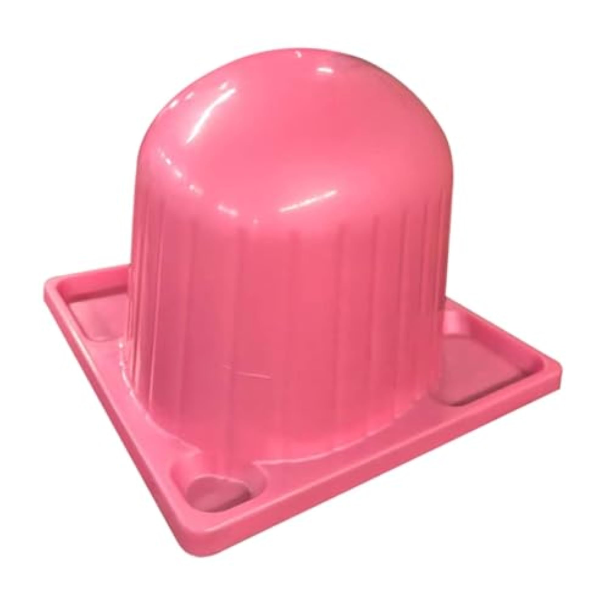Wig Head Stand with Drainage Slot, Pink