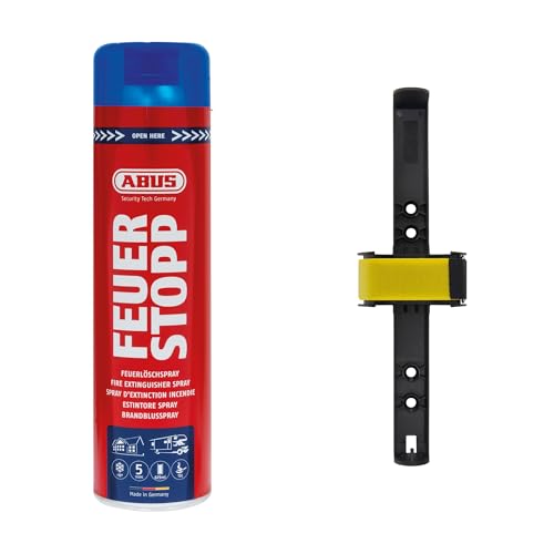 ABUS - Feuerlöschspray AFS625 Feuerstopp - Feuerlöscher für Küche, Grill und Haushalt - hohe Sprühweite - Brandklassen A-B-F rot (Feuerstopp+Halterung) ABUS - Feuerlöschspray AFS625 Feuerstopp - Feuerlöscher für Küche, Grill und Haushalt - hohe Sprühweite - Brandklassen A-B-F rot (Feuerstopp+Halterung)