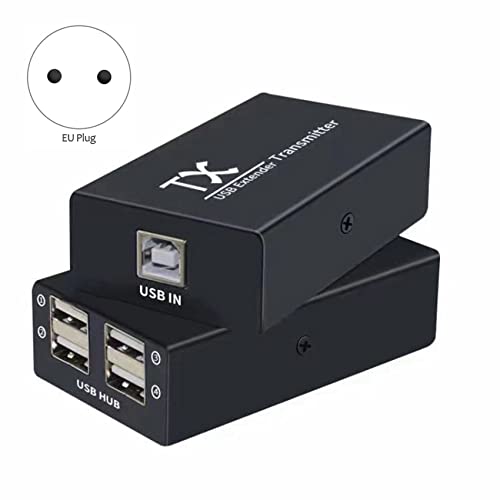 Extensor USB para oficinas con concentrador de 4 puertos sobre RJ45 2