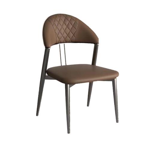 Poltrona da pranzo dal design nordico, cuscino in spugna ad alta resilienza, tecnologia di riempimento a compartimenti che si adatta allo schienale per rilasciare la pressione, resistente alla corrosi
