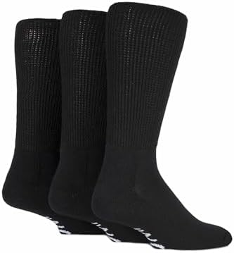 IOMI SOCKSHOP FootNurse Diabetic Socks Unisex Wider Cuff 3 Pairs