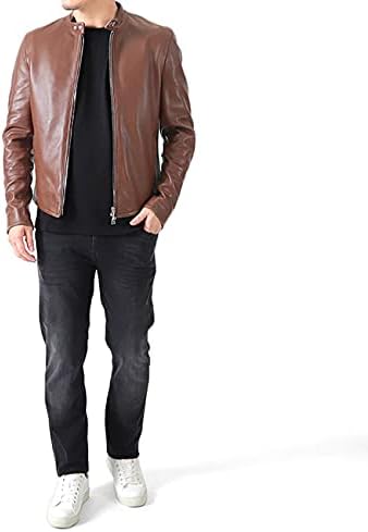 [エンメティ] [干場義雅モデル] H UOMO アッカ シングルライダース レザージャケット メンズ ナッパレザー ブラック 黒