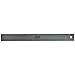 JAM PAPER Strong Aluminum Ruler - 12 Inch - Metal Ruler with Non-Skid Cork Backing - Grey Metallic - Sold Individually