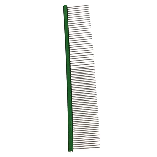 Yardwe Pet Comb Hair Comb Dog Accessories Cat Supply Cat Accessory Dog Supplies Green Stainless Steel