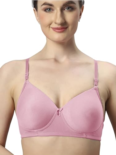 Image of SONARI Wire Free Padded Bra | Medium Padding for Support, Medium Coverage, Soft Cotton Polyester Material, Adjustable Straps with Hook & Eye Closure, Wash Only - 007