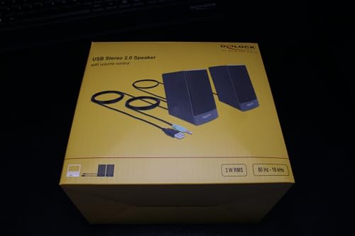 Haut-Parleur USB stéréo 2.0 DeLOCK avec prise jack 3.5 mm pour PC - 2