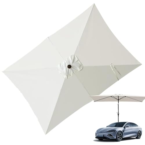 Toldo de repuesto para patio y playa con sombrilla rectangular de tela de 6.5x10 pies