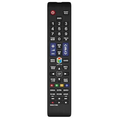 Riry Ersatzfernbedienung Samsung Universal-Fernbedienung für alle Samsung Smart TVs Kompatibel mit älteren TV-Modellen, Keine Programmierung erforderlich Riry Ersatzfernbedienung Samsung Universal-Fernbedienung für alle Samsung Smart TVs Kompatibel mit älteren TV-Modellen, Keine Programmierung erforderlich