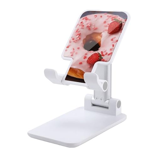 Support de téléphone original en beignet de fraise, idée cadeau bureau