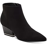 Alfani Womens Armena Faux Suede Pointed Toe Ankle Boots Black 9 Medium (B,M)