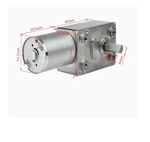 Moteur engrenage à vis sans fin couple élevé réversible 24V