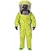 Dupont TK587SLYLG0001BN EncapTrainSuit, Expanded Back, Rear Entry, Serged, Large, Lime Yellow