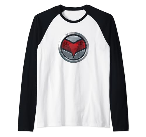 T-shirt baseball Falcon Marvel bicolore pour homme avec badge rouge Faucon