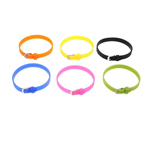 HOMSFOU 12pcs Flexible Watch Band Silicone Smartwatch Band Watch Replacement Easy Install Comfortable